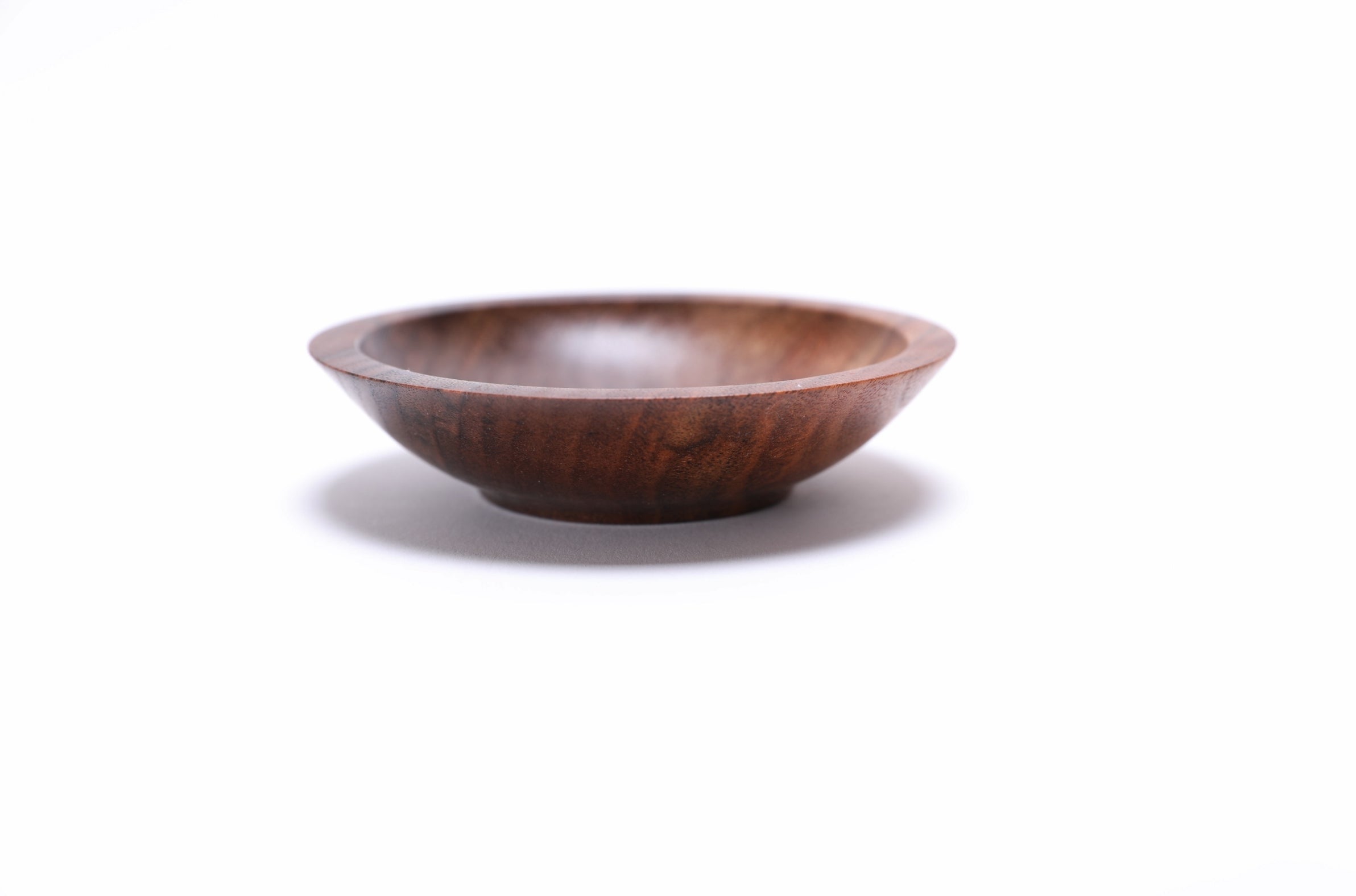 #2431 Claro Walnut Wooden Ring Dish  4 1/8" x 1"