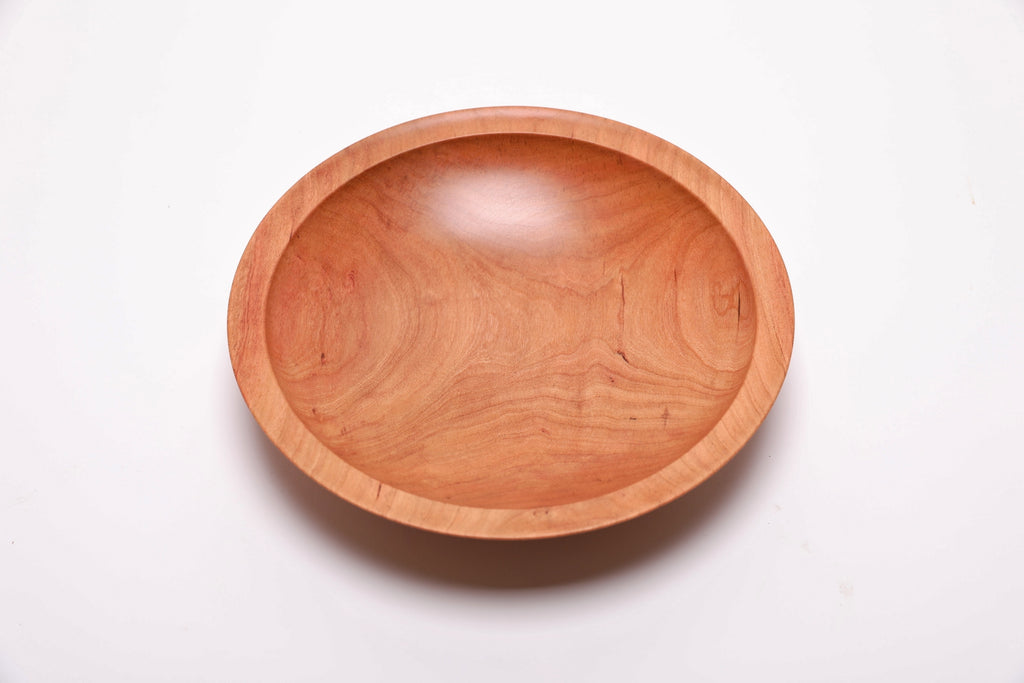 #2436 Wild Black Cherry Wooden Bowl  8 3/4" x 2"