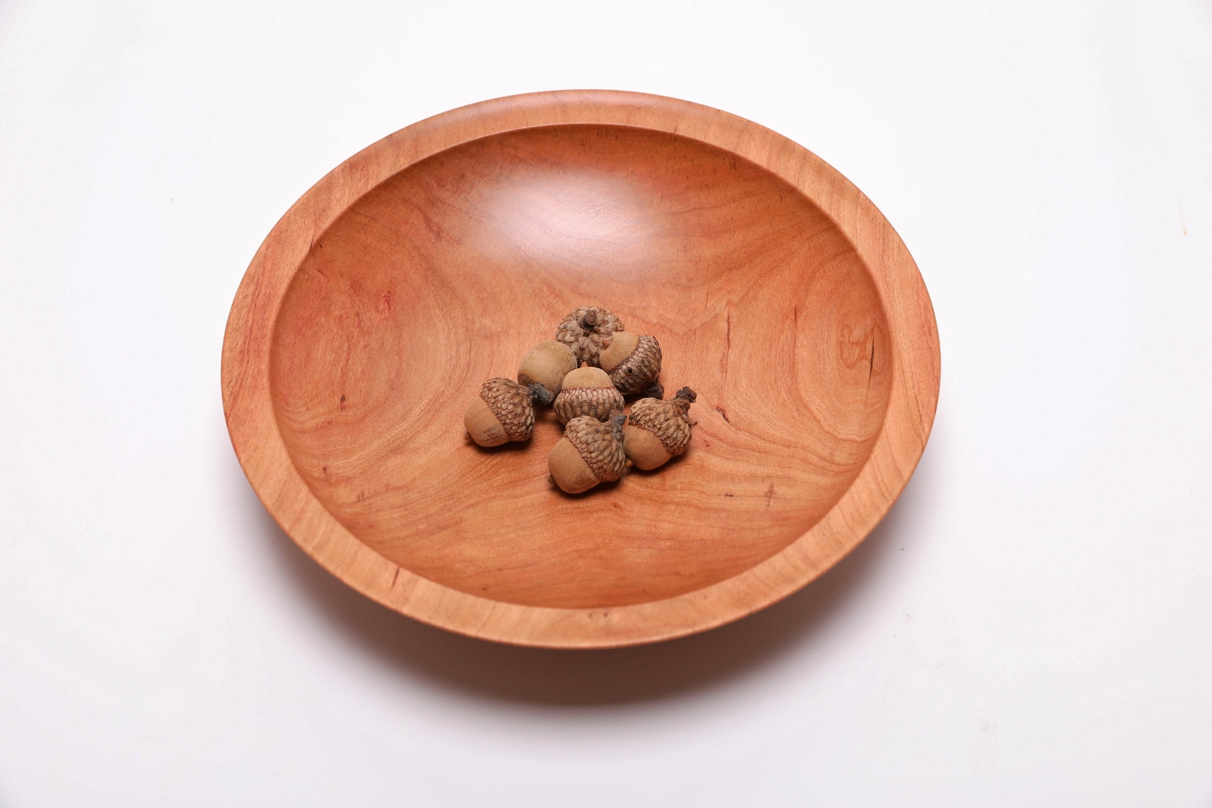 #2436 Wild Black Cherry Wooden Bowl  8 3/4" x 2"