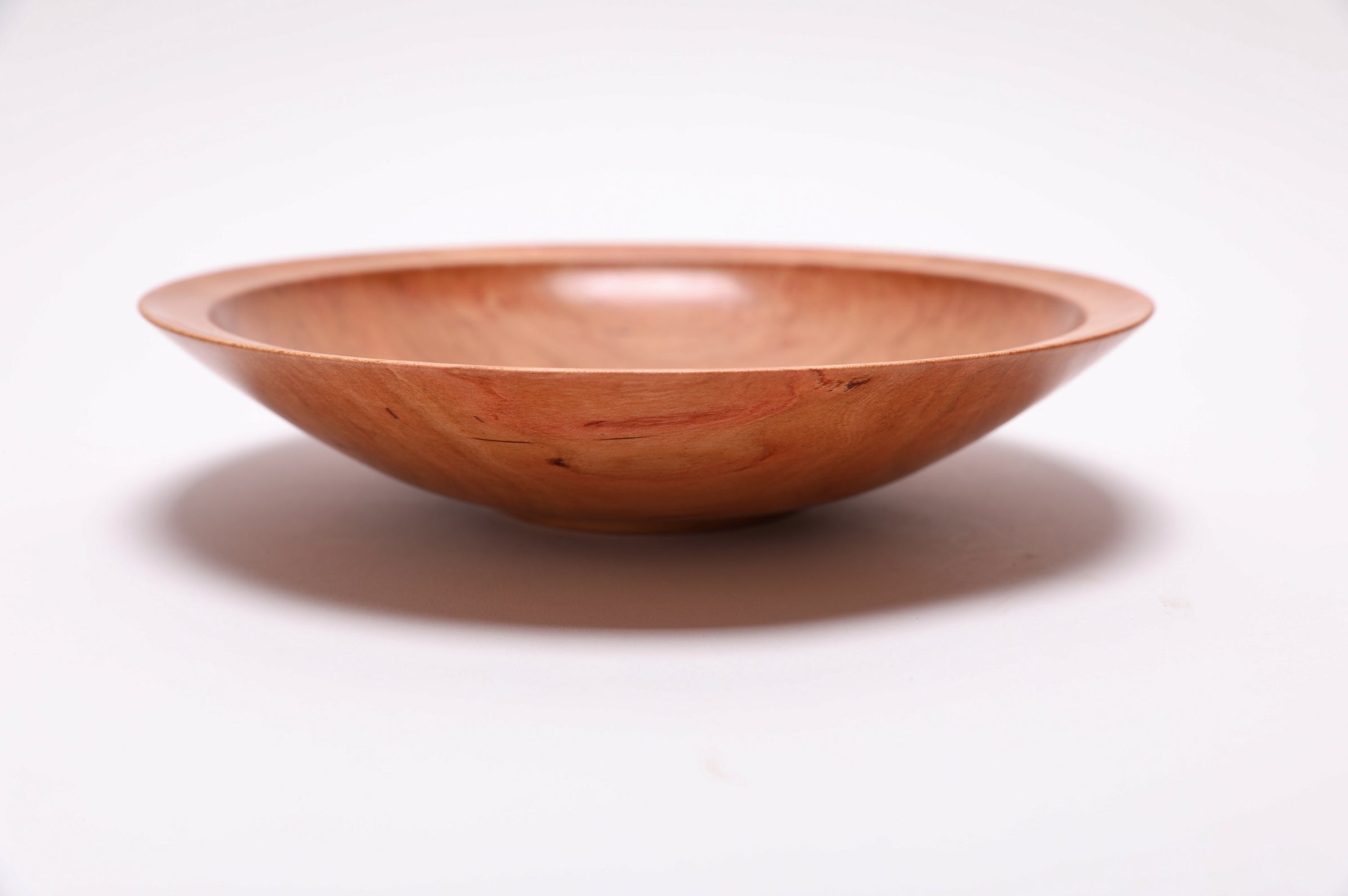 #2436 Wild Black Cherry Wooden Bowl  8 3/4" x 2"
