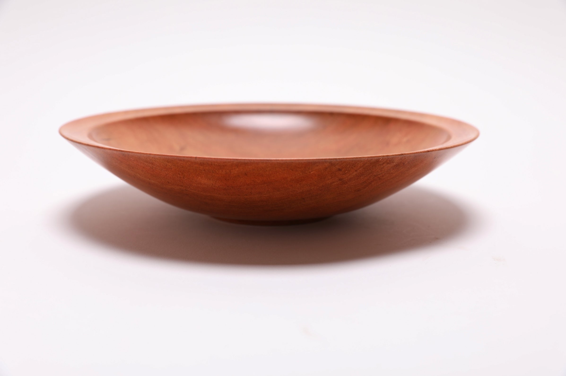 #2436 Wild Black Cherry Wooden Bowl  8 3/4" x 2"