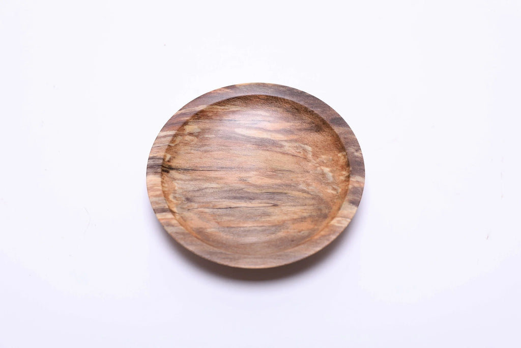 #2441 Spalted Sweet Gum Wooden Ring Dish  4 1/8" x 7/8"