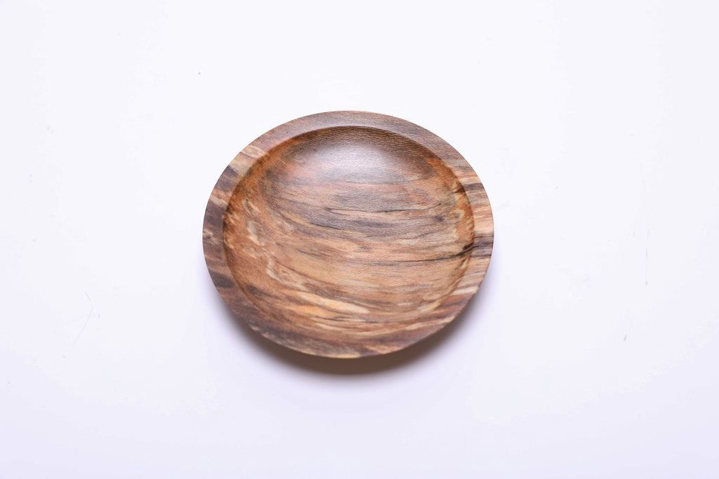 #2441 Spalted Sweet Gum Wooden Ring Dish  4 1/8" x 7/8"