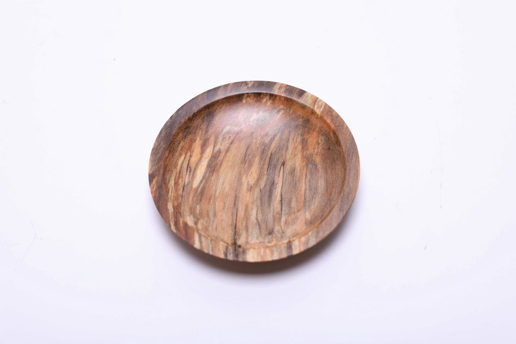 #2441 Spalted Sweet Gum Wooden Ring Dish  4 1/8" x 7/8"