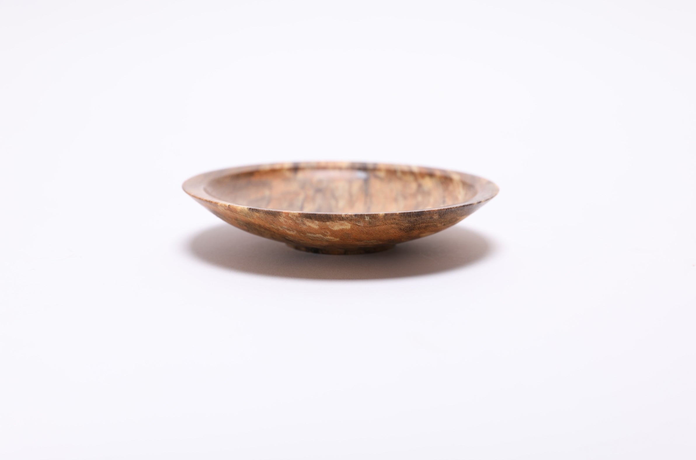 #2441 Spalted Sweet Gum Wooden Ring Dish  4 1/8" x 7/8"