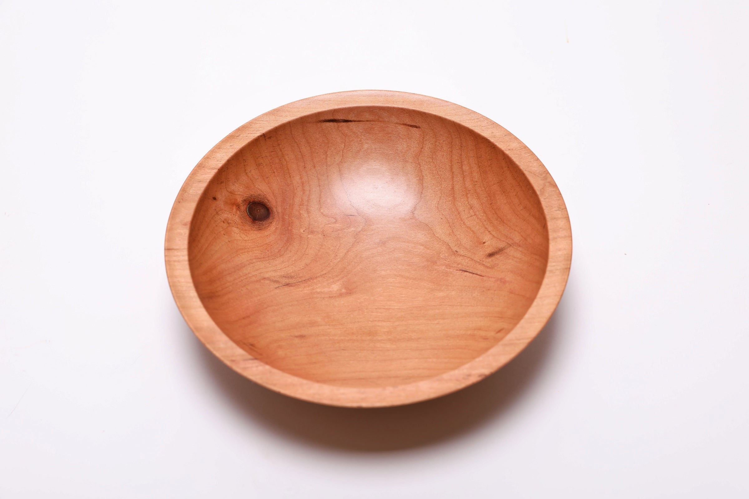 #2445 Wild Black Cherry Wooden Bowl  (7 1/2" x 2")