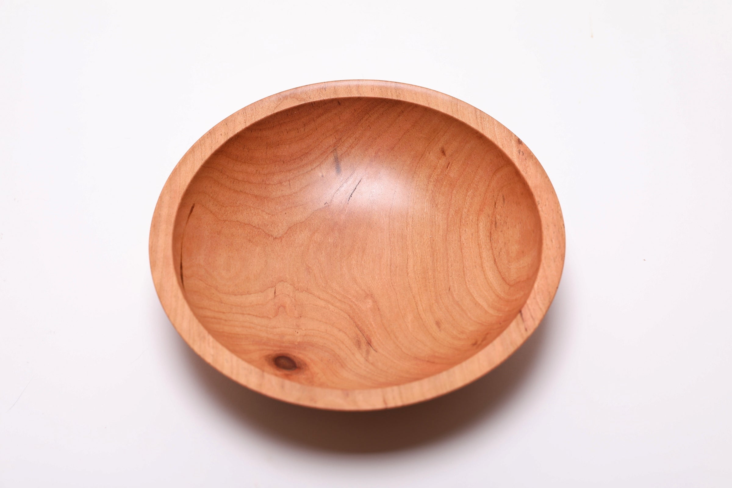 #2445 Wild Black Cherry Wooden Bowl  (7 1/2" x 2")