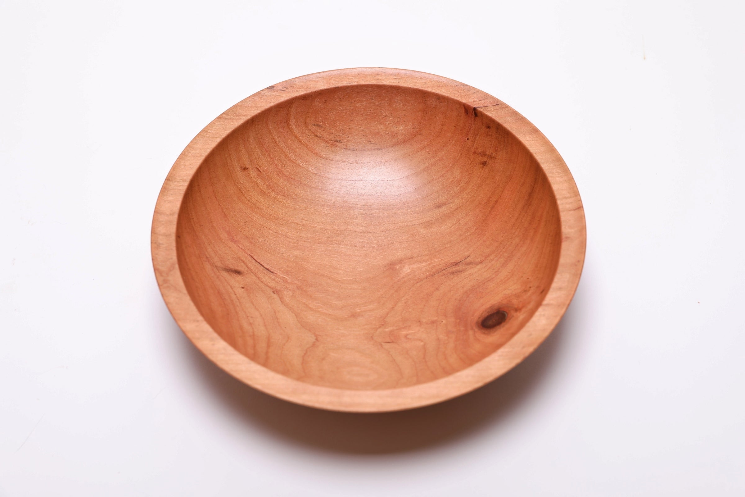 #2445 Wild Black Cherry Wooden Bowl  (7 1/2" x 2")