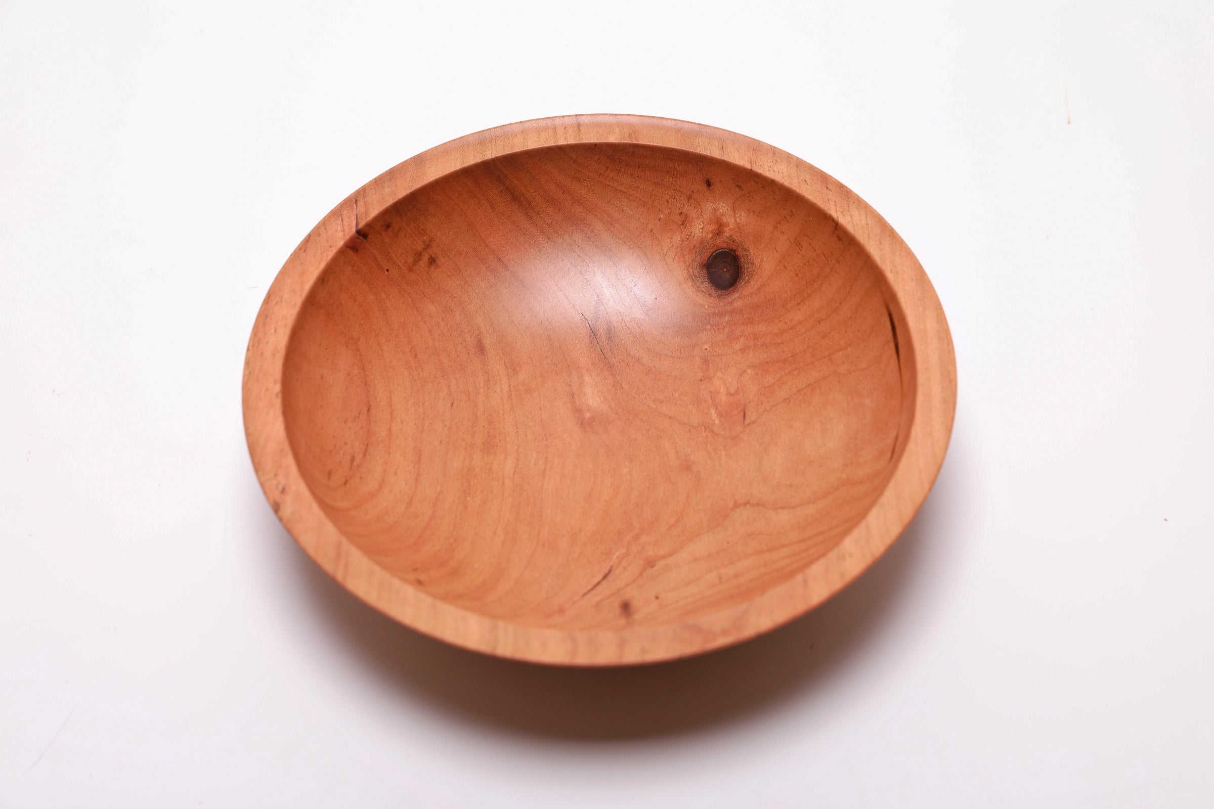 #2445 Wild Black Cherry Wooden Bowl  (7 1/2" x 2")