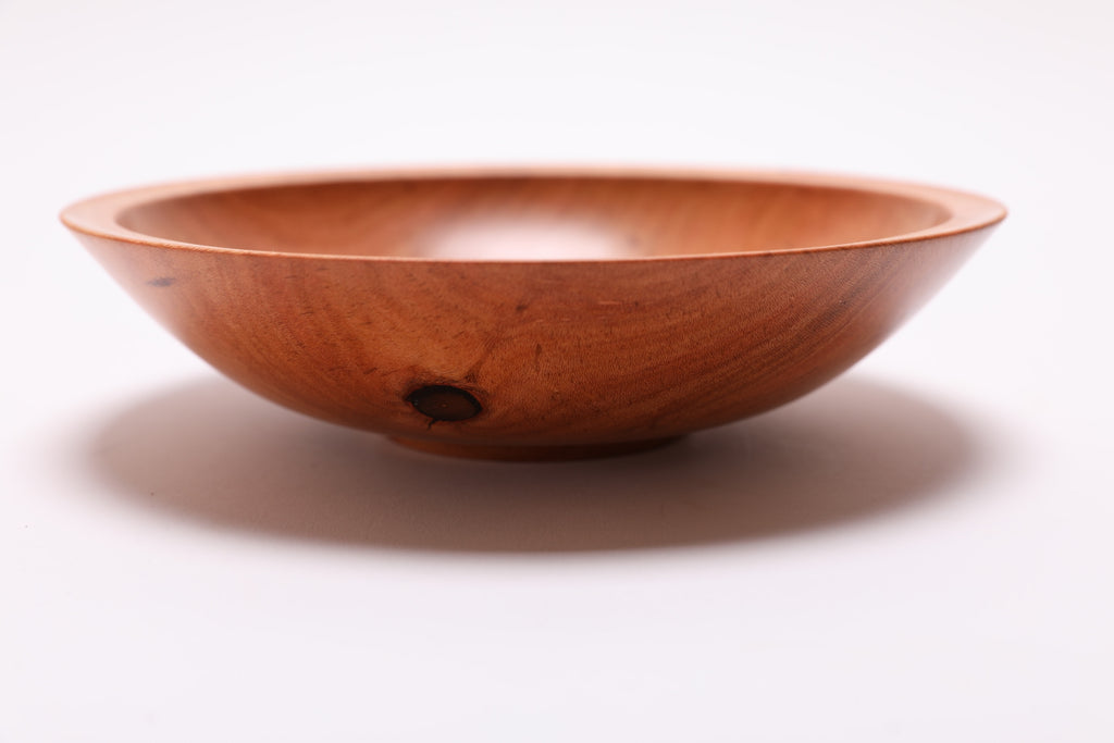 #2445 Wild Black Cherry Wooden Bowl  (7 1/2" x 2")