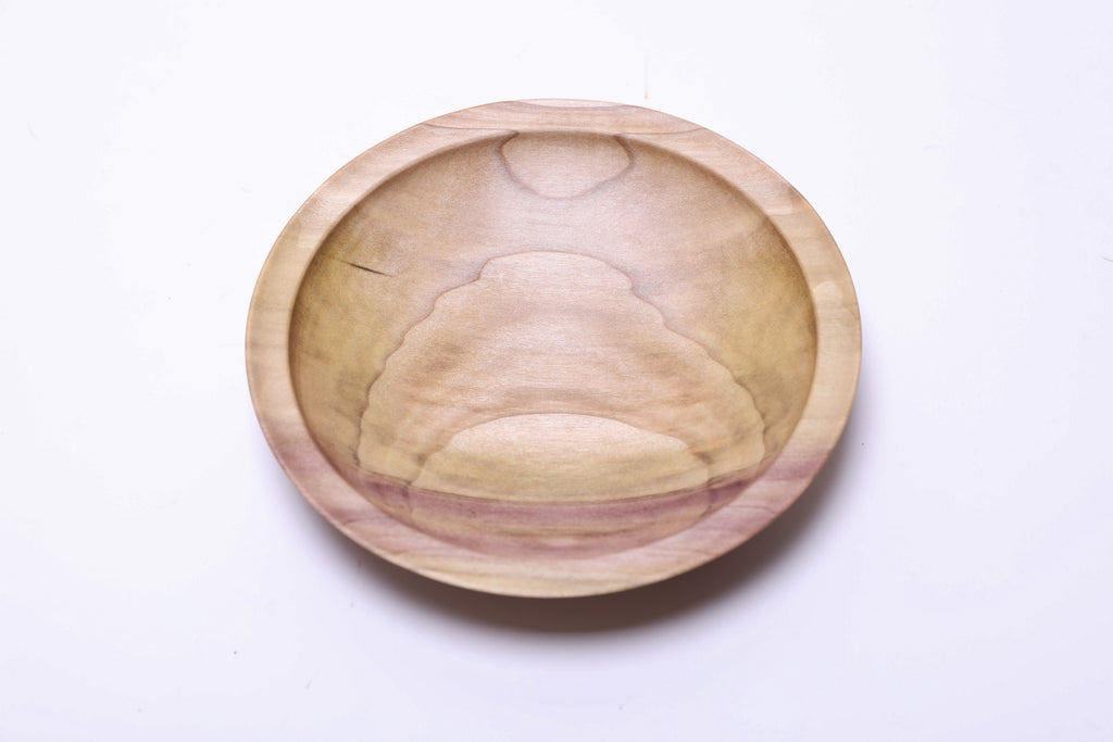 #2446 Rainbow Tulip Poplar Wooden Bowl  6 1/2" x 1 1/4"