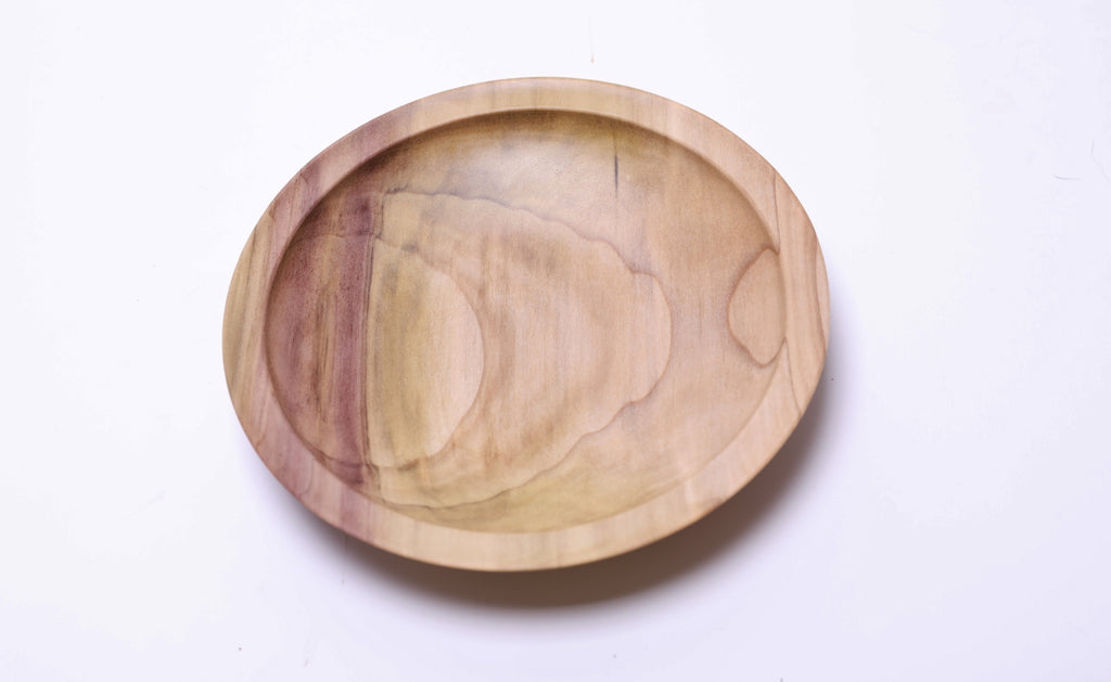 #2446 Rainbow Tulip Poplar Wooden Bowl  6 1/2" x 1 1/4"
