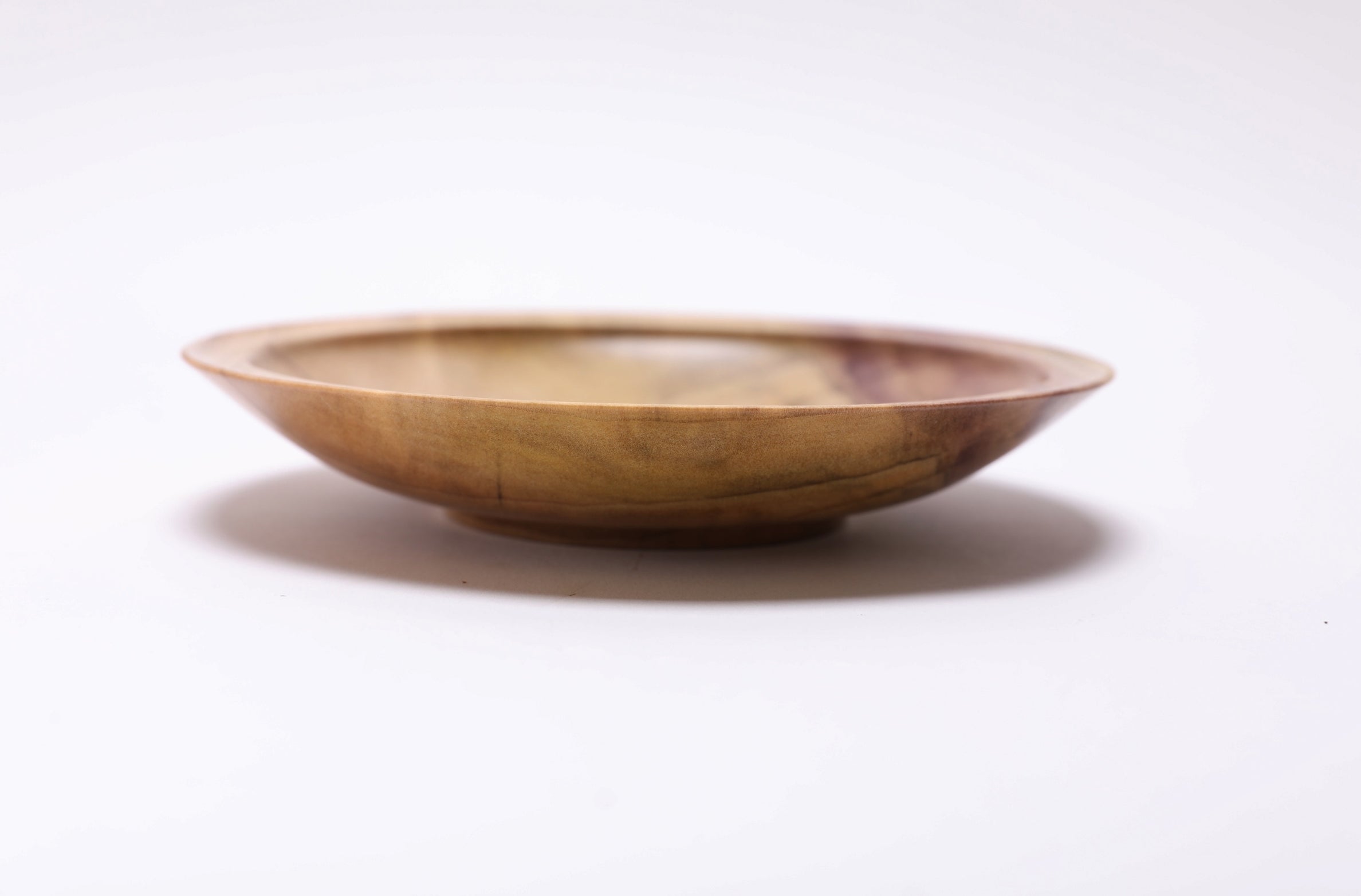#2446 Rainbow Tulip Poplar Wooden Bowl  6 1/2" x 1 1/4"