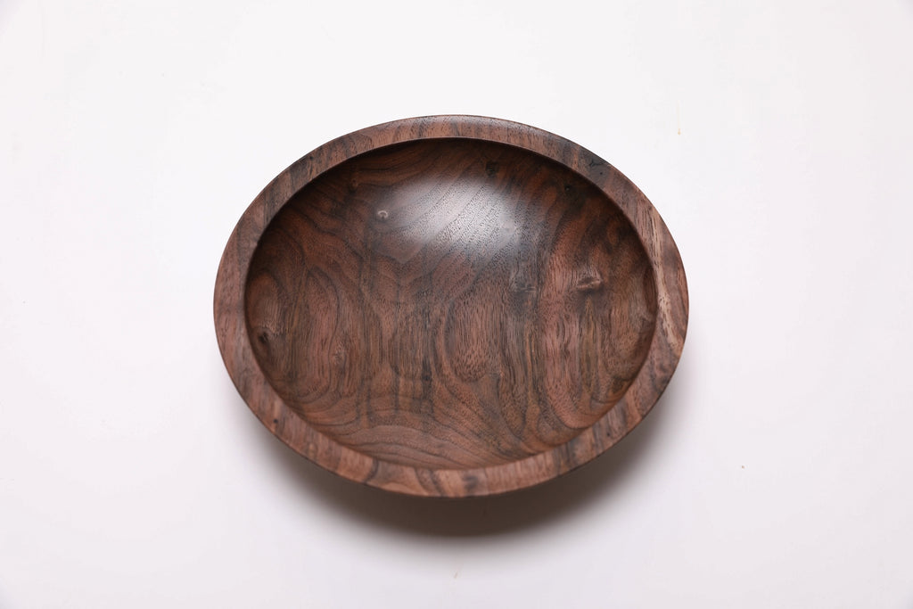 #2450 Small Wild Black Walnut Wooden Bowl  6 1/2" x 1 1/2"
