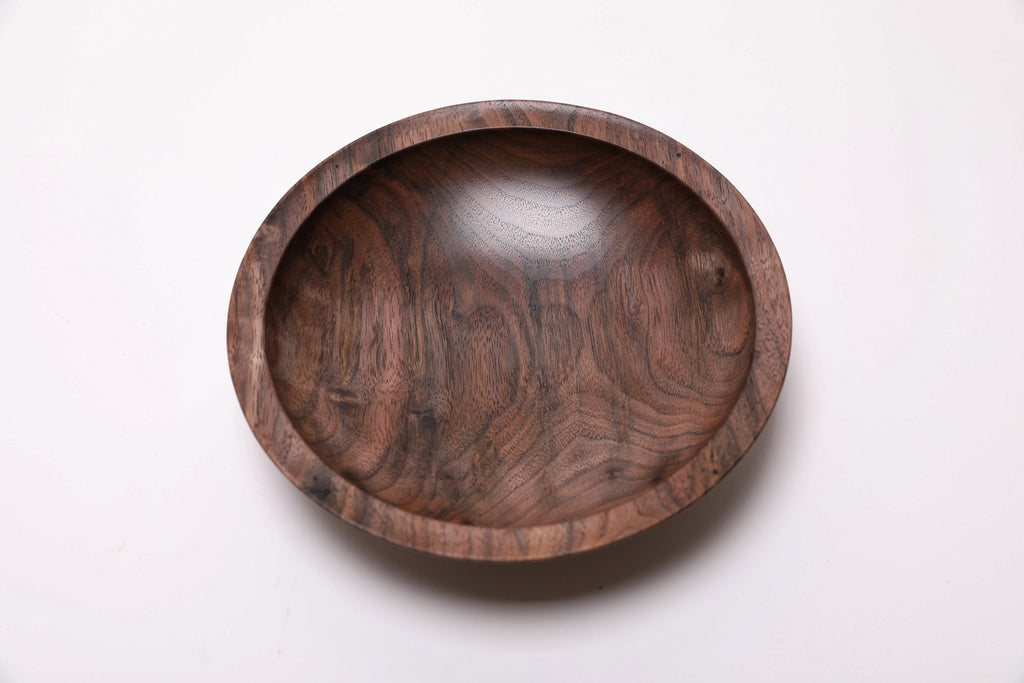 #2450 Small Wild Black Walnut Wooden Bowl  6 1/2" x 1 1/2"