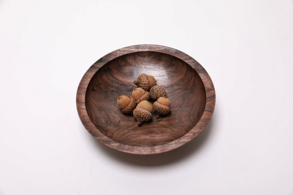 #2450 Small Wild Black Walnut Wooden Bowl  6 1/2" x 1 1/2"
