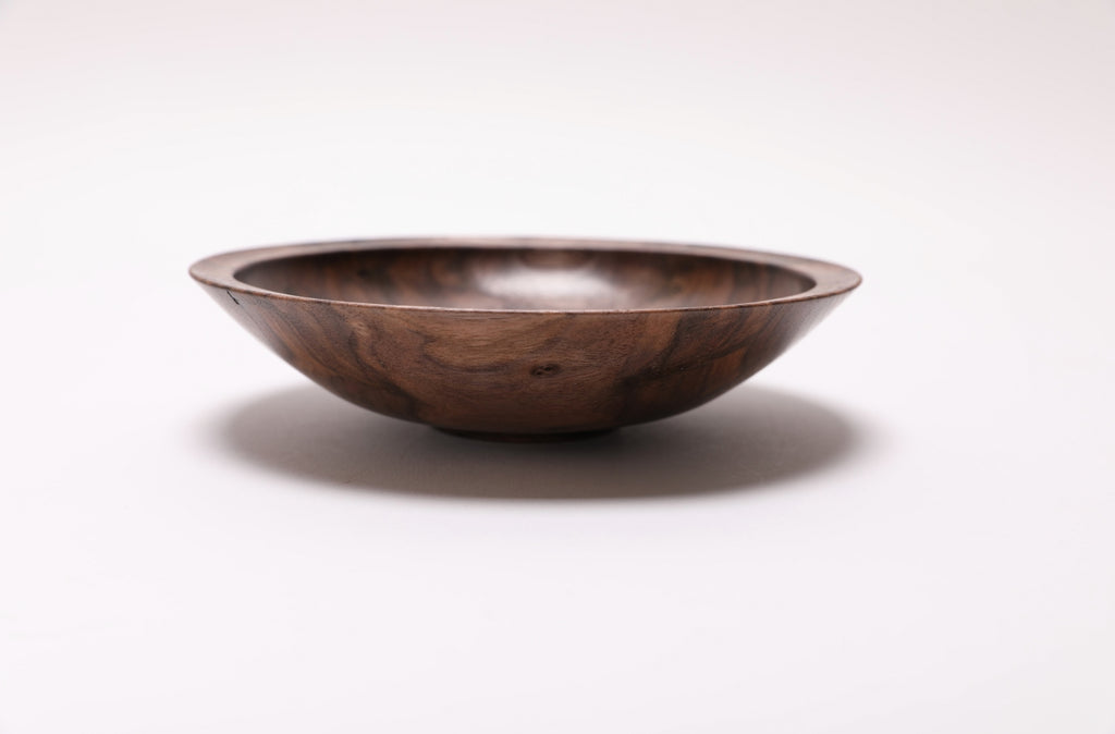 #2450 Small Wild Black Walnut Wooden Bowl  6 1/2" x 1 1/2"