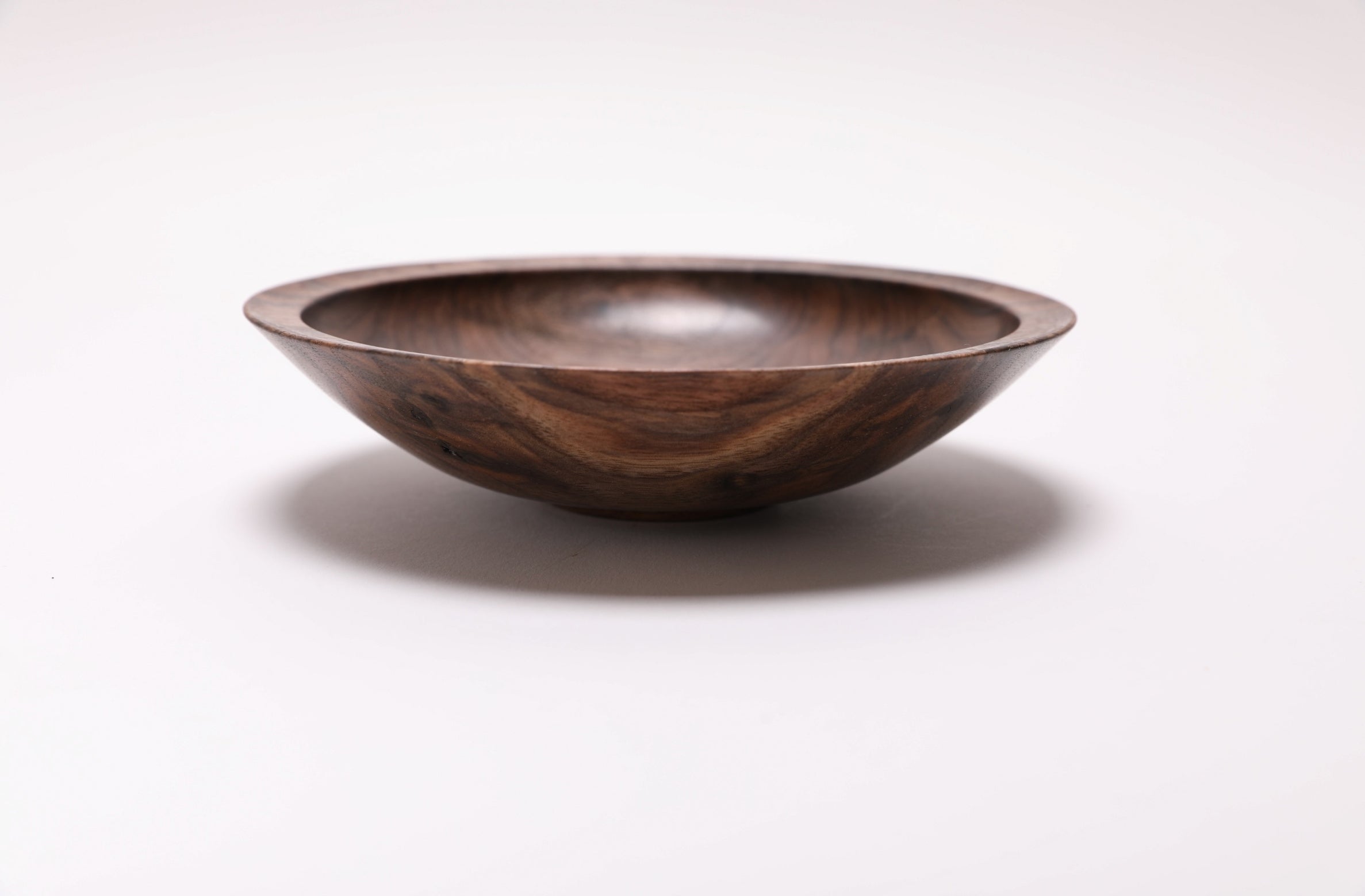 #2450 Small Wild Black Walnut Wooden Bowl  6 1/2" x 1 1/2"