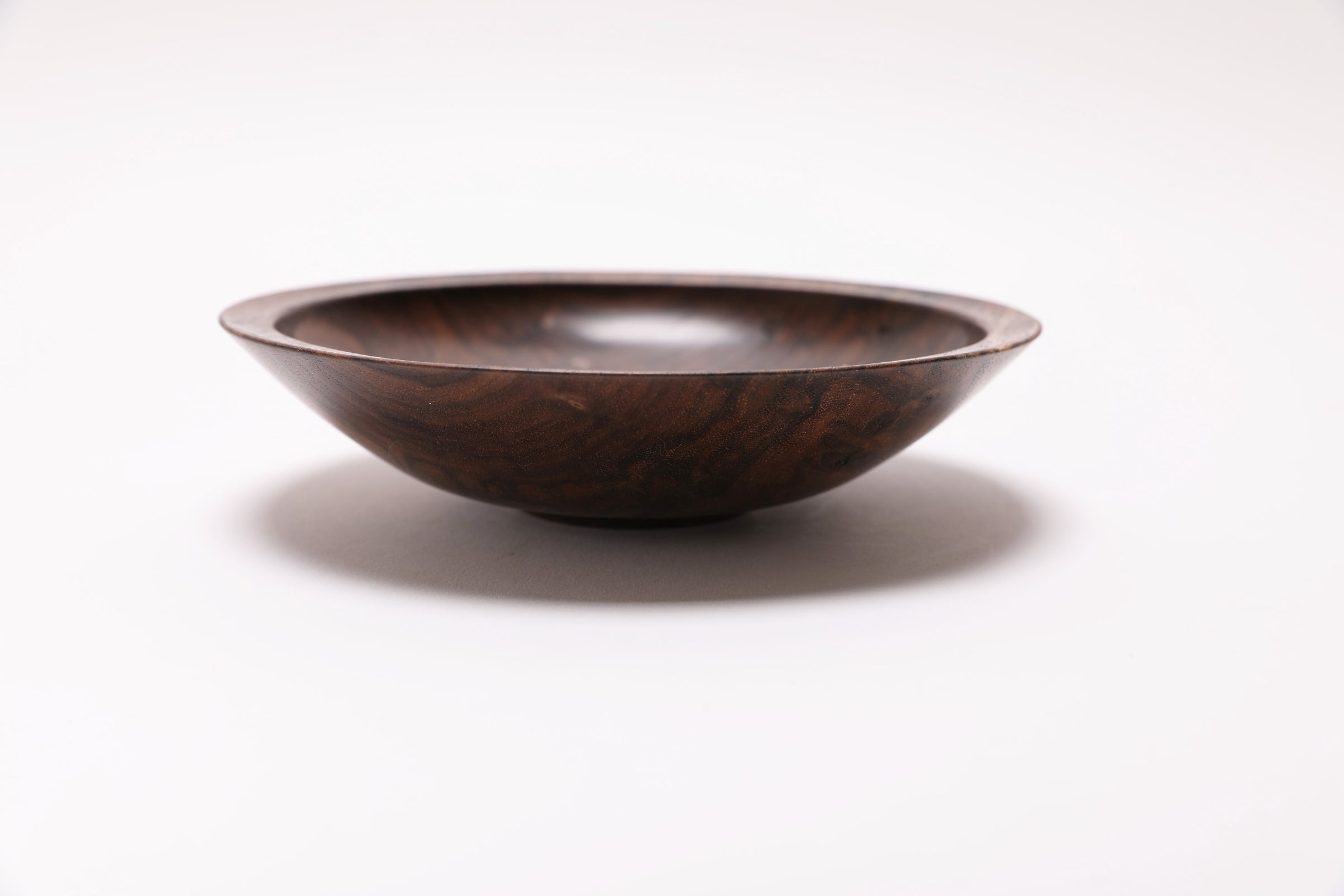 #2450 Small Wild Black Walnut Wooden Bowl  6 1/2" x 1 1/2"