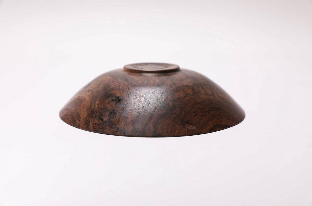 #2450 Small Wild Black Walnut Wooden Bowl  6 1/2" x 1 1/2"
