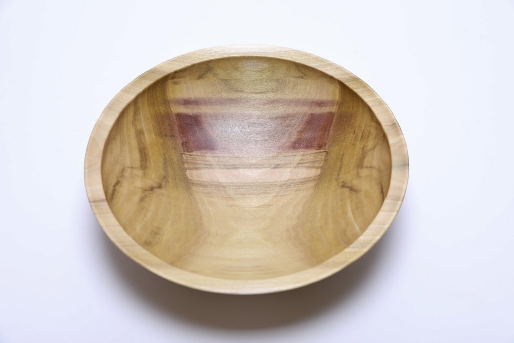 #2469 Rainbow Tulip Poplar Wooden Bowl  9 1/2" x 2 1/2"
