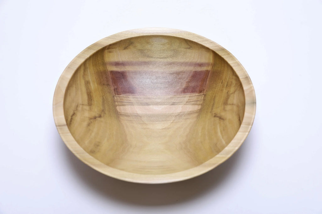 #2469 Rainbow Tulip Poplar Wooden Bowl  9 1/2" x 2 1/2"