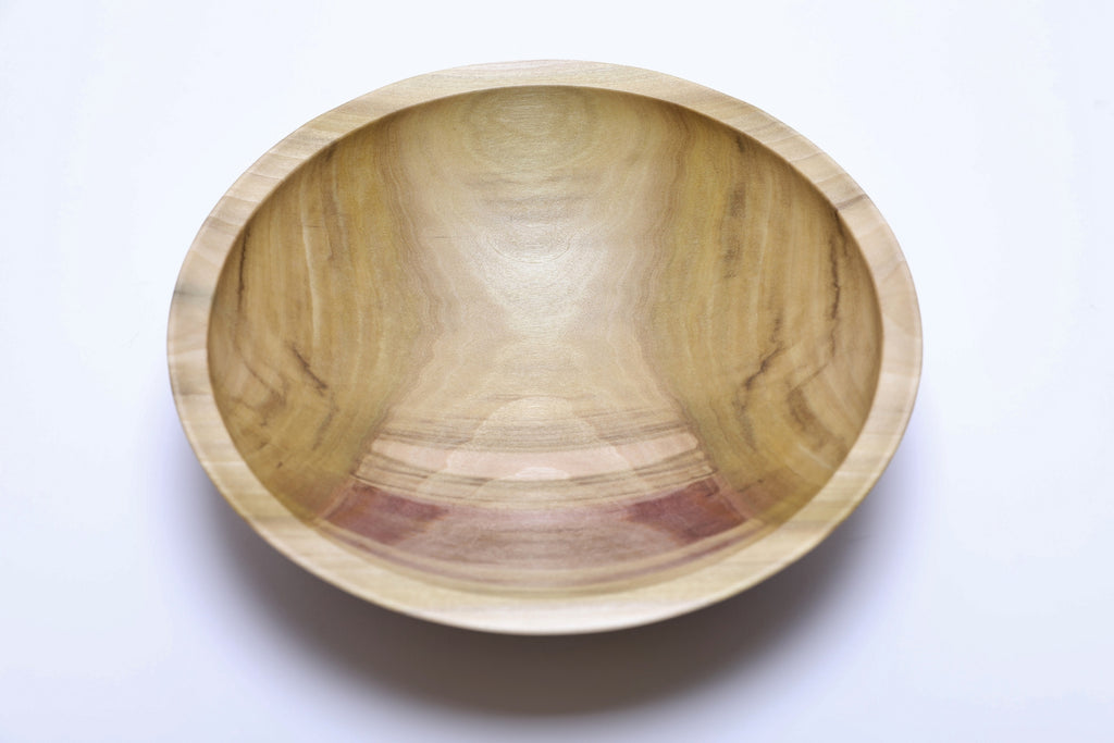 #2469 Rainbow Tulip Poplar Wooden Bowl  9 1/2" x 2 1/2"
