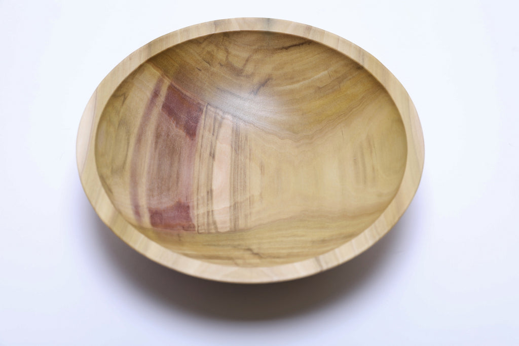 #2469 Rainbow Tulip Poplar Wooden Bowl  9 1/2" x 2 1/2"
