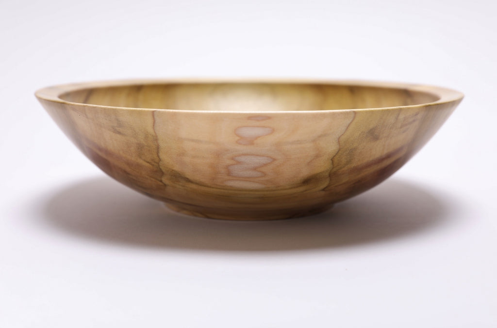 #2469 Rainbow Tulip Poplar Wooden Bowl  9 1/2" x 2 1/2"