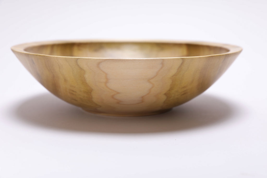 #2469 Rainbow Tulip Poplar Wooden Bowl  9 1/2" x 2 1/2"