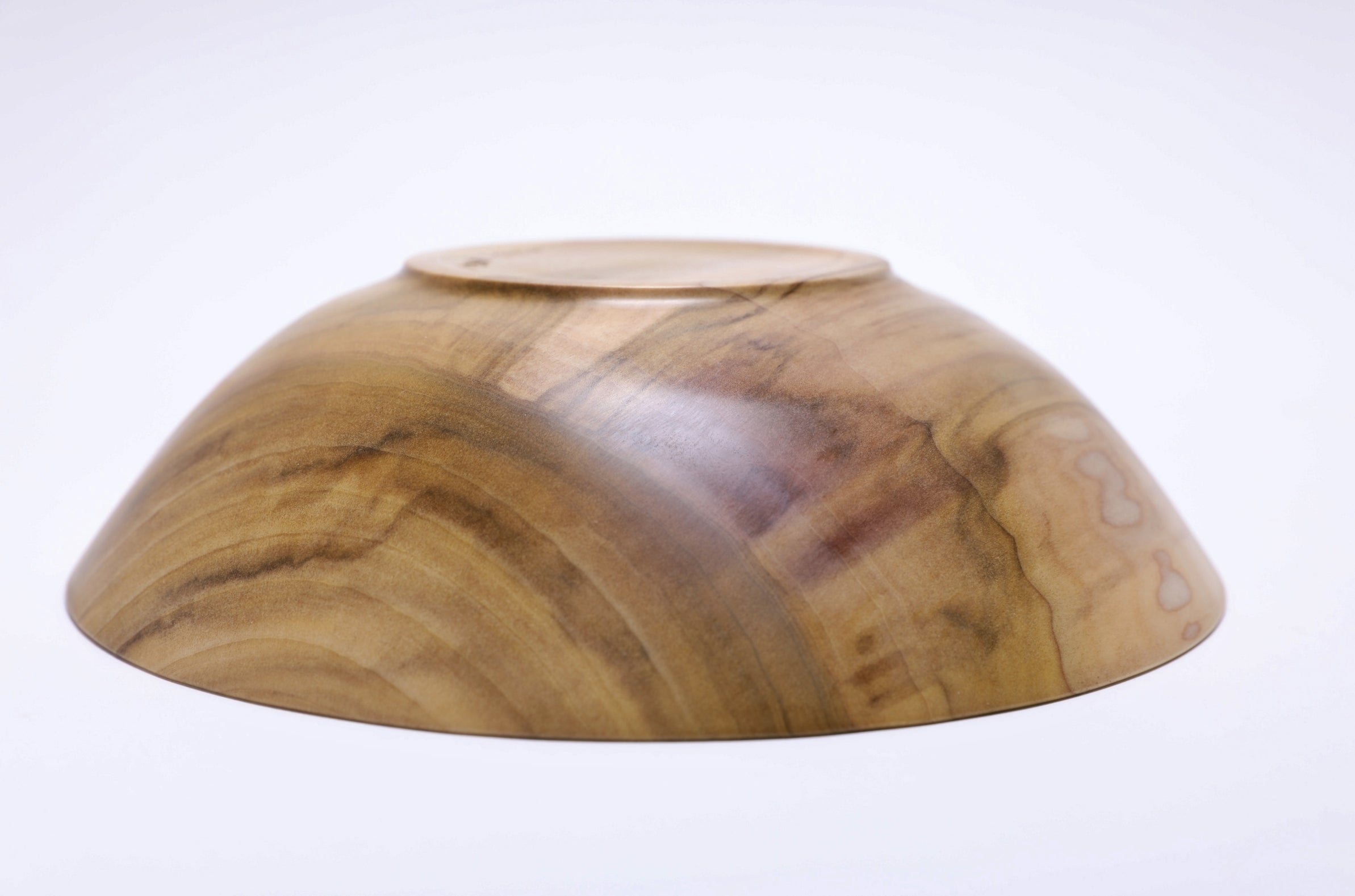 #2469 Rainbow Tulip Poplar Wooden Bowl  9 1/2" x 2 1/2"