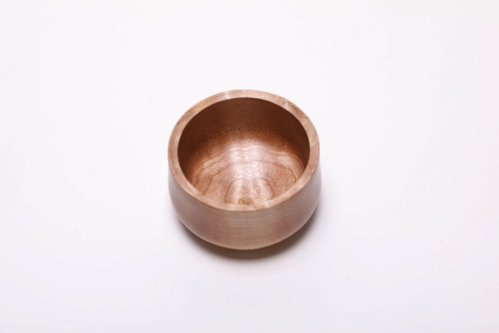 #2475 Small Big Leaf Maple Wooden Bowl  (3 3/4" x 2 1/8")