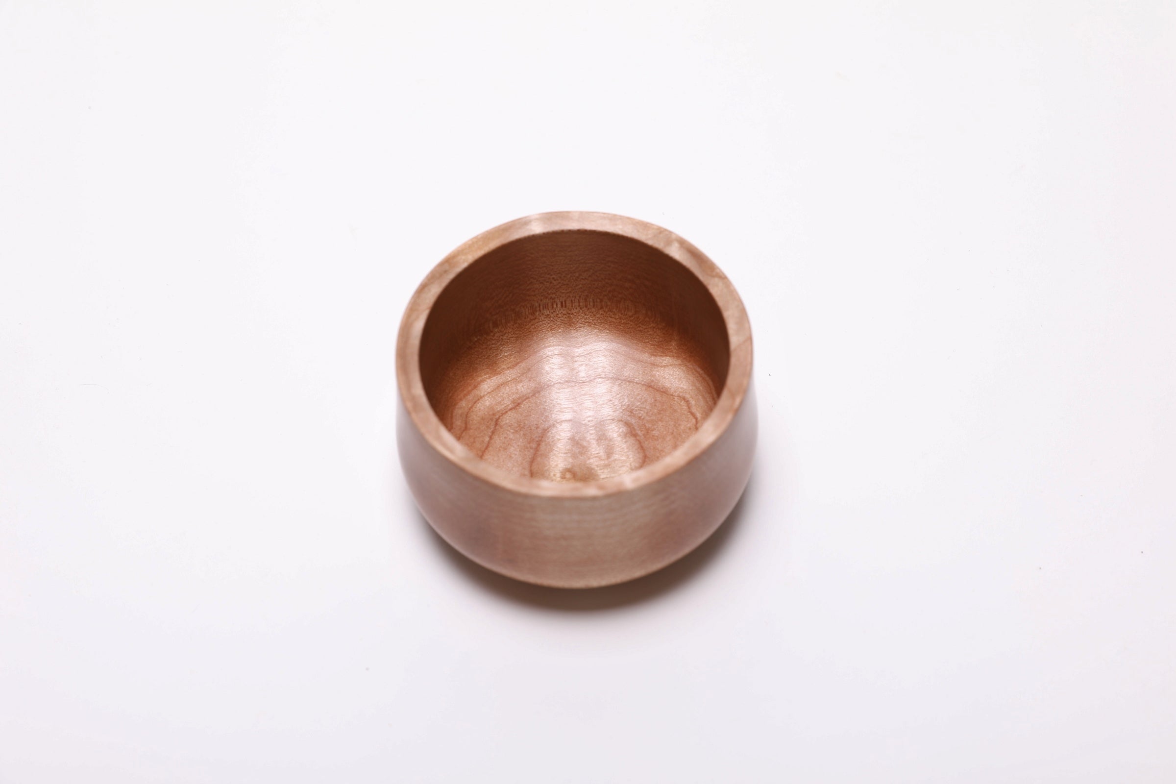 #2475 Small Big Leaf Maple Wooden Bowl  (3 3/4" x 2 1/8")