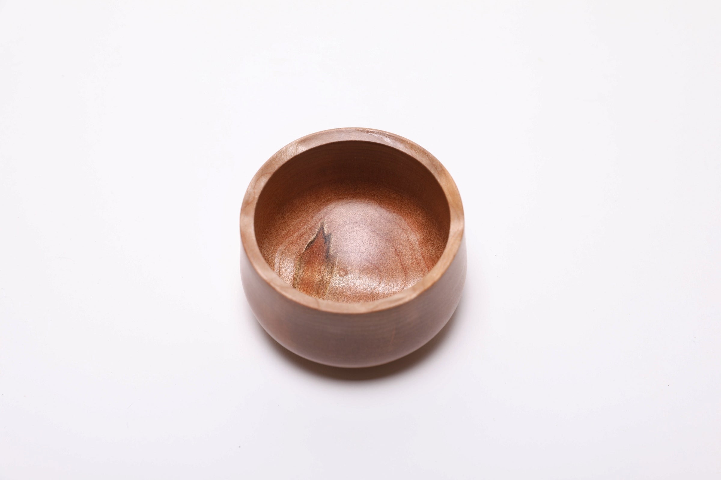 #2475 Small Big Leaf Maple Wooden Bowl  (3 3/4" x 2 1/8")