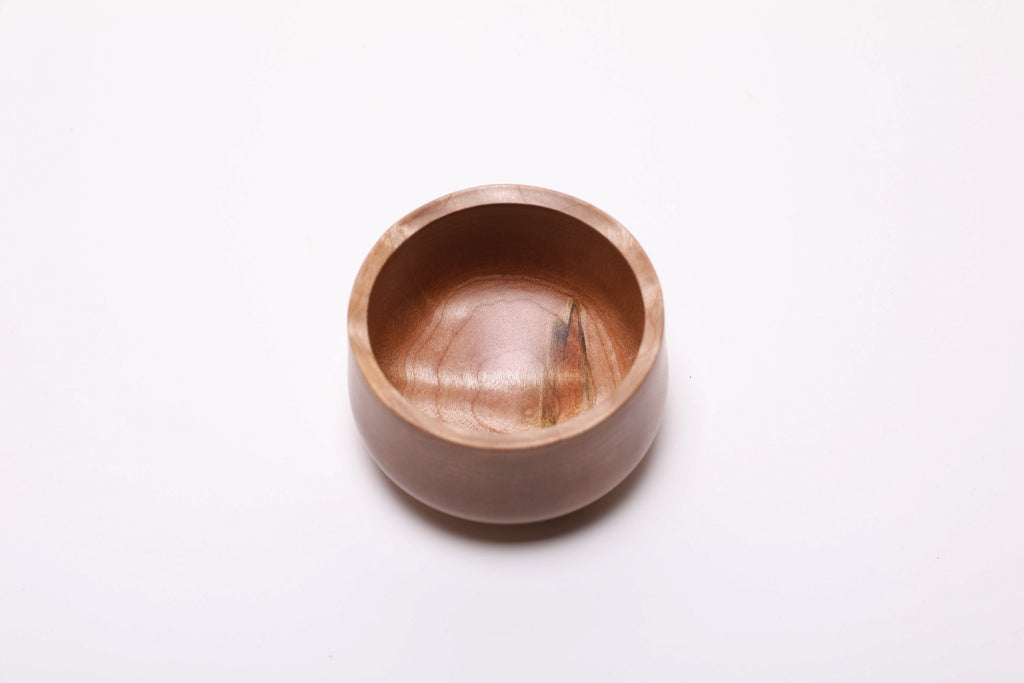 #2475 Small Big Leaf Maple Wooden Bowl  (3 3/4" x 2 1/8")