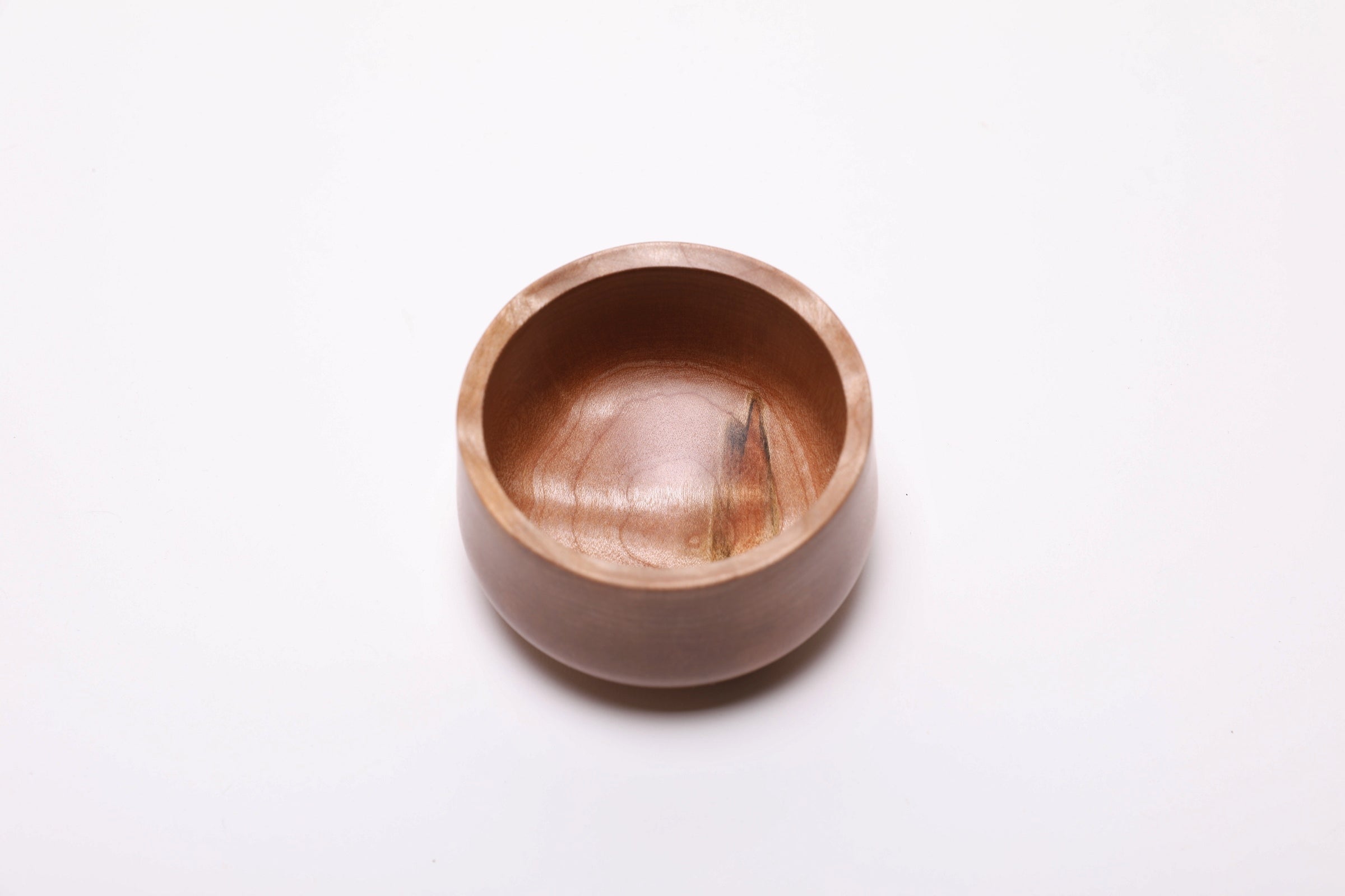 #2475 Small Big Leaf Maple Wooden Bowl  (3 3/4" x 2 1/8")