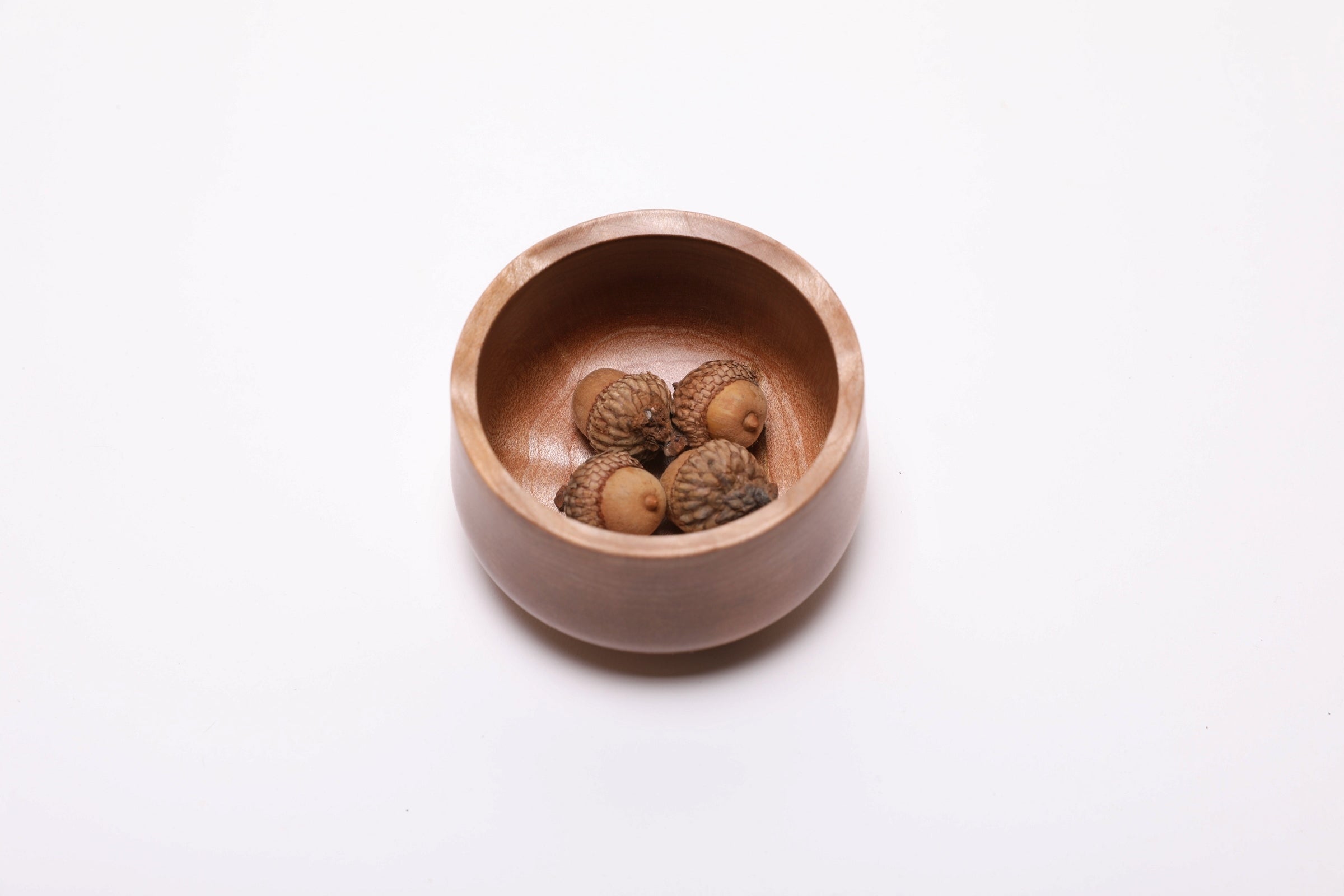 #2475 Small Big Leaf Maple Wooden Bowl  (3 3/4" x 2 1/8")