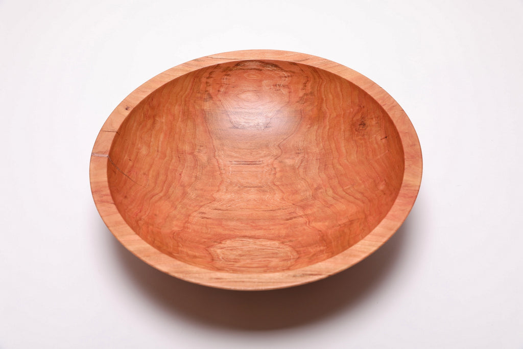 #2484 Curly Wild Black Cherry Fruit and Salad Bowl  13 1/2" x 3 1/2"