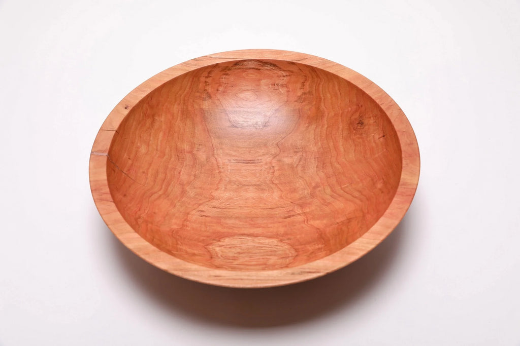 #2484 Curly Wild Black Cherry Fruit and Salad Bowl  13 1/2" x 3 1/2"