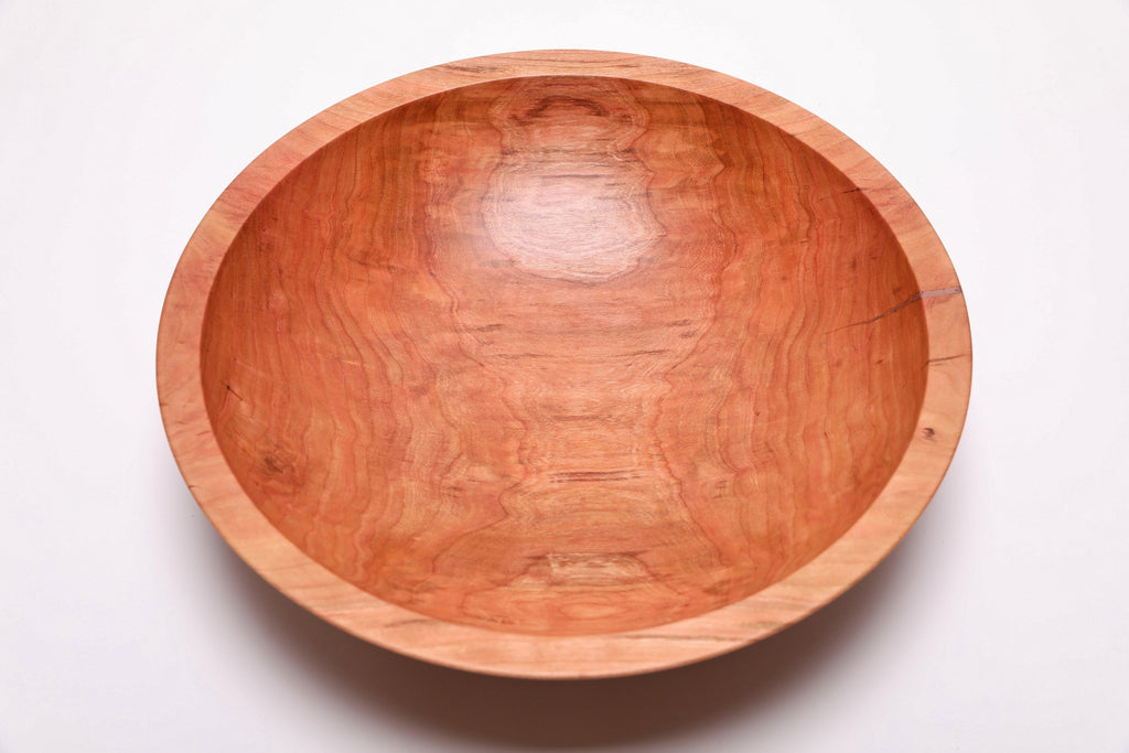 #2484 Curly Wild Black Cherry Fruit and Salad Bowl  13 1/2" x 3 1/2"