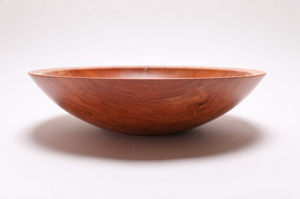 #2484 Curly Wild Black Cherry Fruit and Salad Bowl  13 1/2" x 3 1/2"