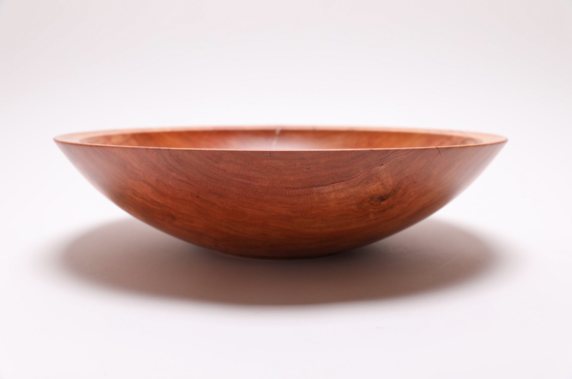 #2484 Curly Wild Black Cherry Fruit and Salad Bowl  13 1/2" x 3 1/2"