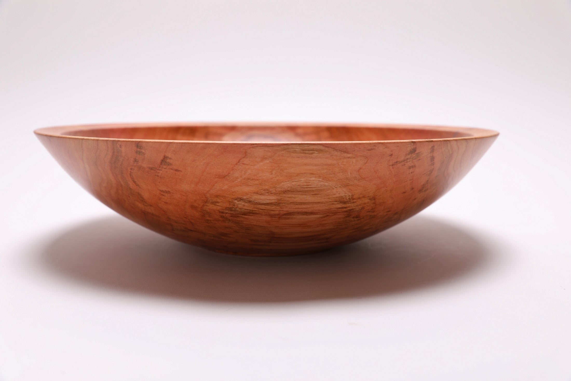 #2484 Curly Wild Black Cherry Fruit and Salad Bowl  13 1/2" x 3 1/2"