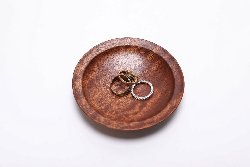 #3000 Pommele Sapele Ring Dish  4 12/4" x  7/8"
