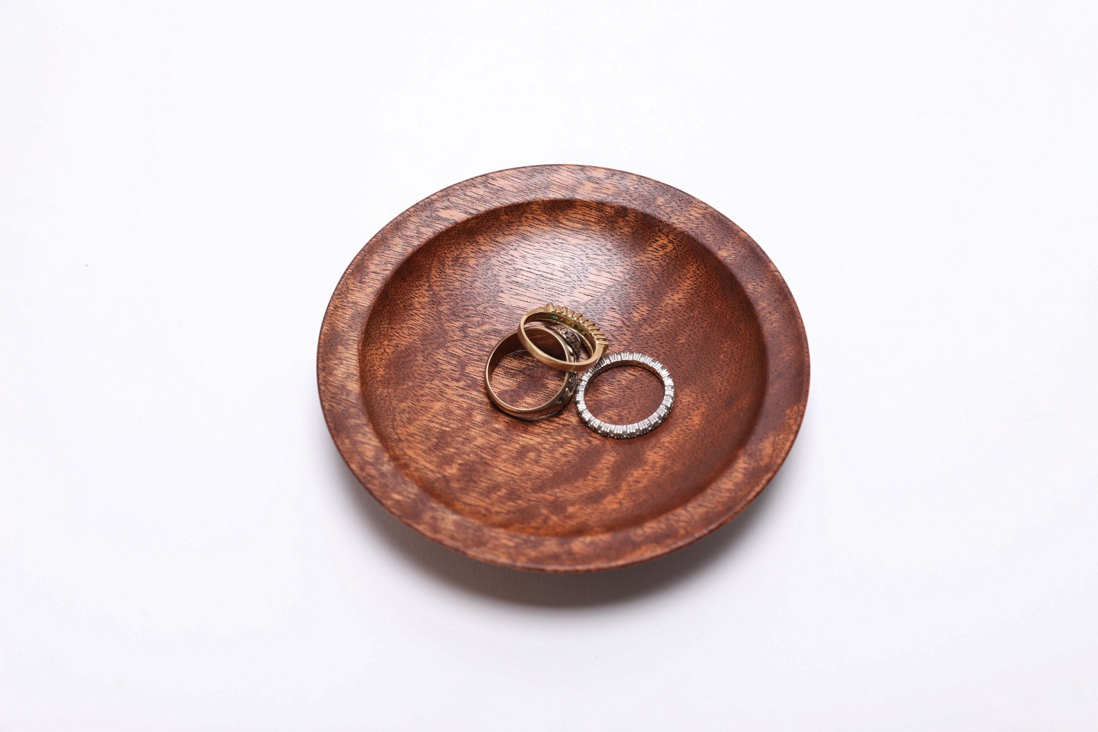 #3000 Pommele Sapele Ring Dish  4 12/4" x  7/8"