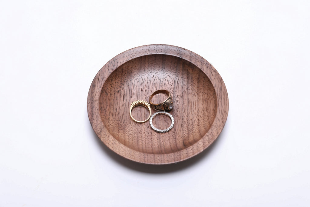 #2501 Black Walnut Ring Dish   5" x 3/4"