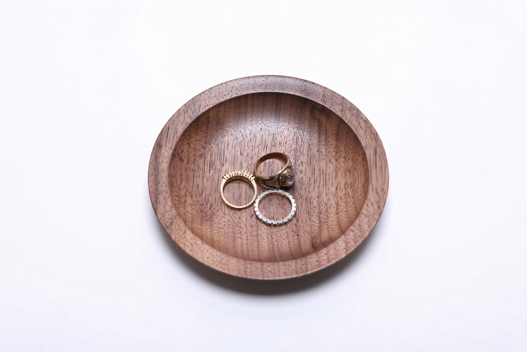#2501 Black Walnut Ring Dish   5" x 3/4"