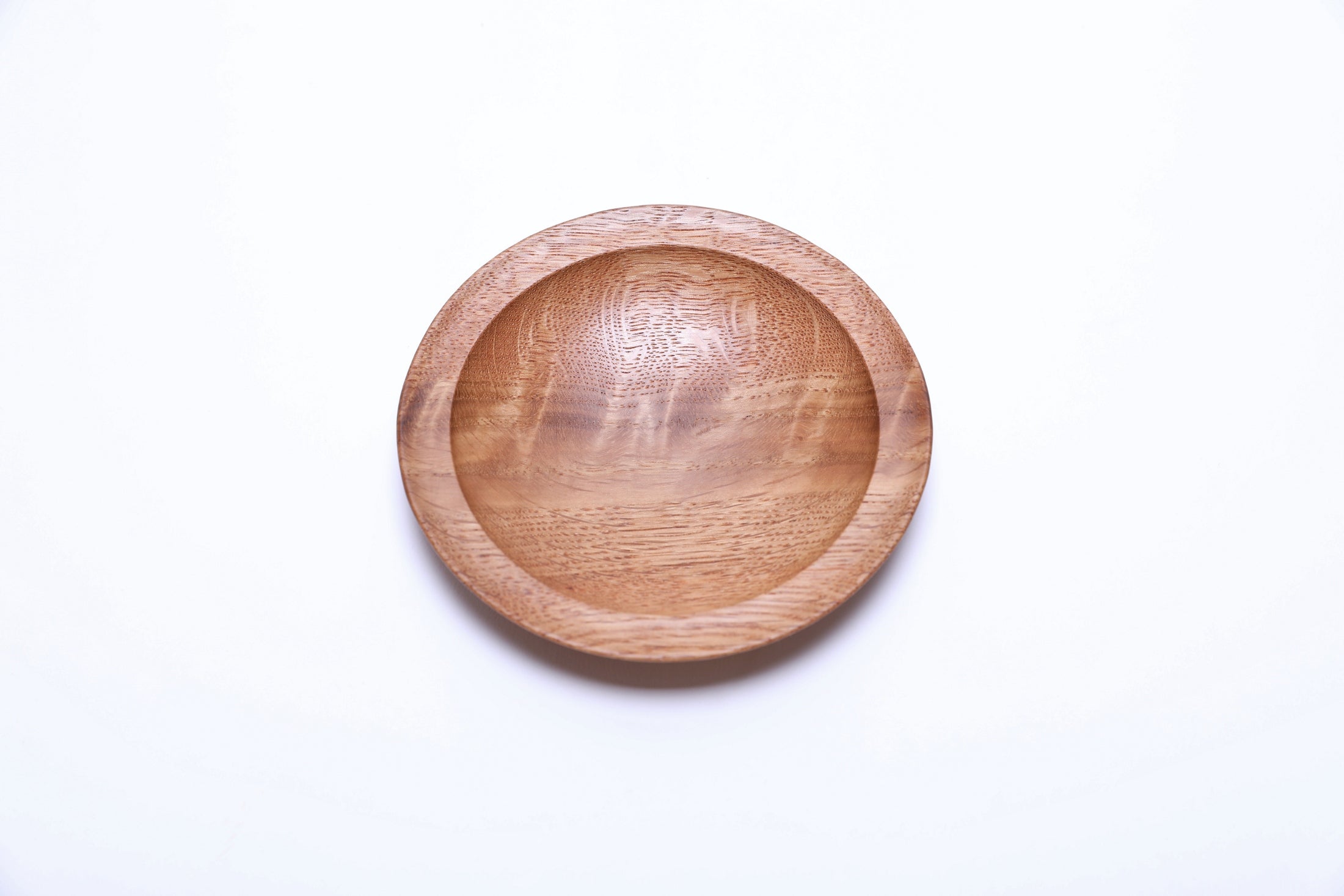 #2512 Oak Burl Wooden Ring Dish  4 7/8" x 3/4"