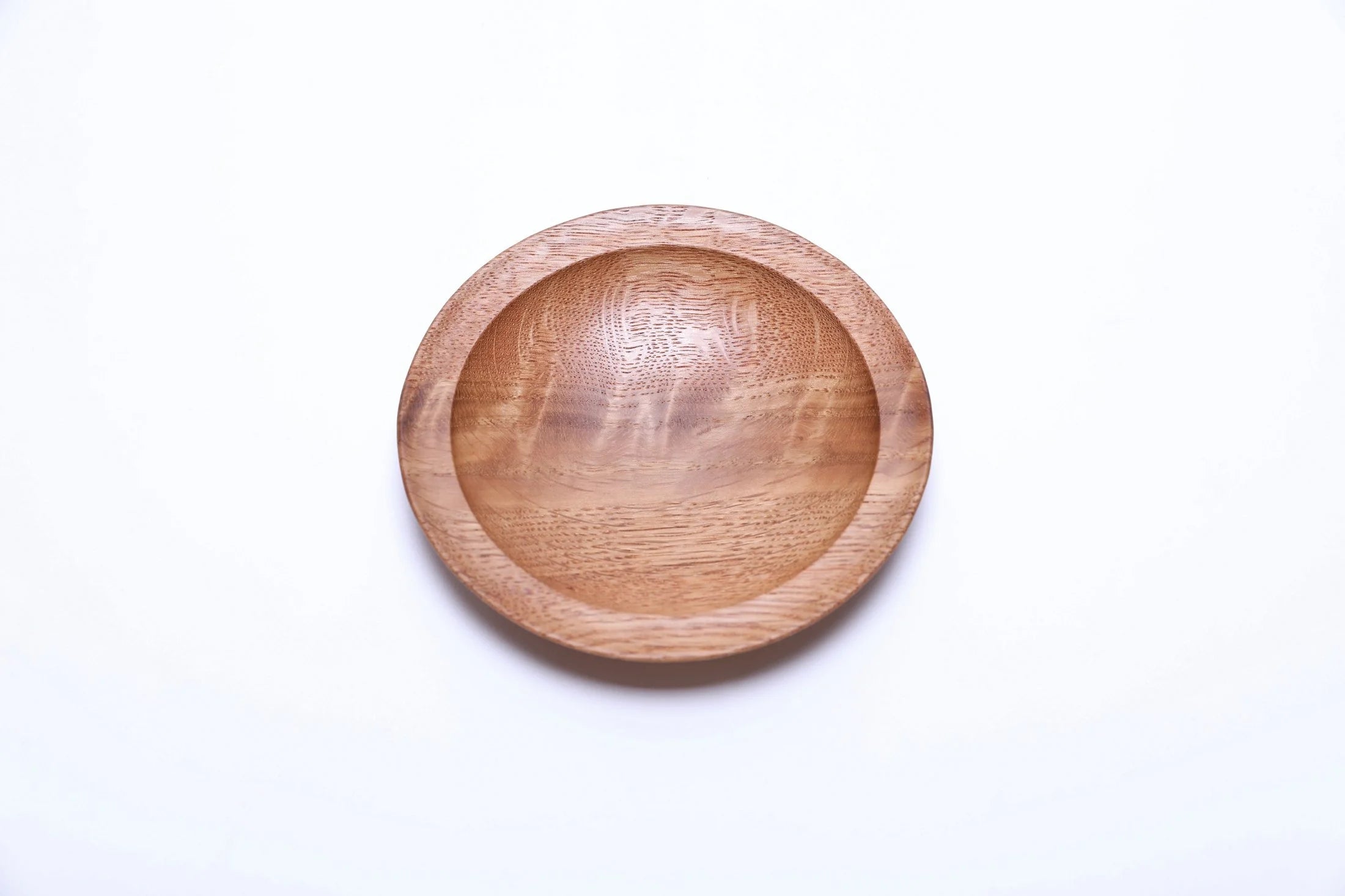 #2512 Oak Burl Wooden Ring Dish  4 7/8" x 3/4"
