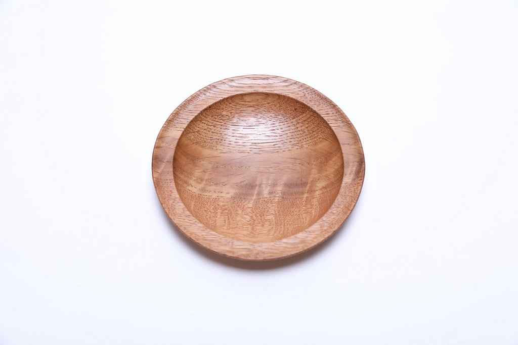 #2512 Oak Burl Wooden Ring Dish  4 7/8" x 3/4"